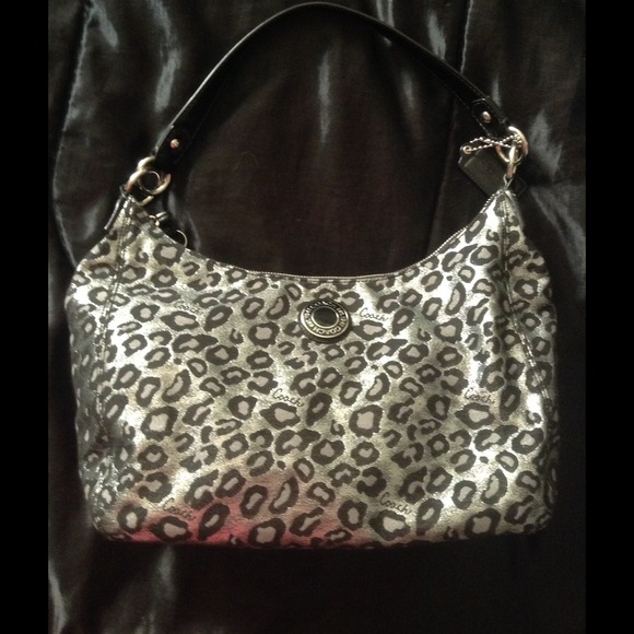 Authentic Coach Ocelot hobo bag