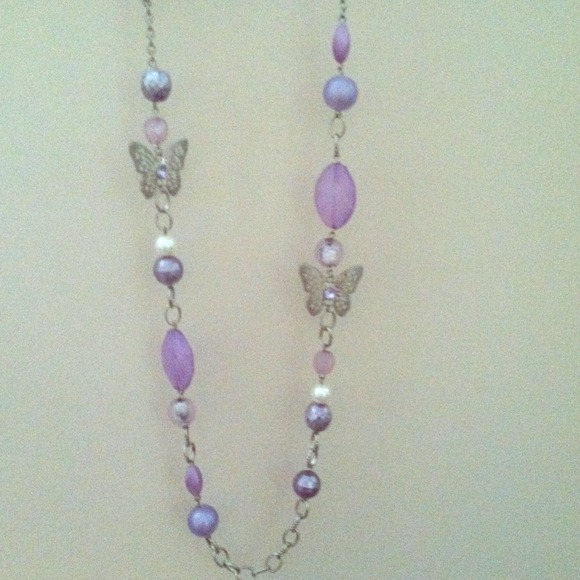 Butterfly necklace.
