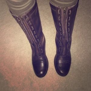 Knee High Combat Boots