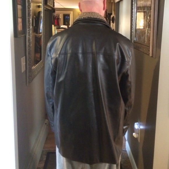 Calvin Klein leather coat - Picture 2 of 3