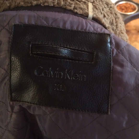 Calvin Klein leather coat - Picture 3 of 3