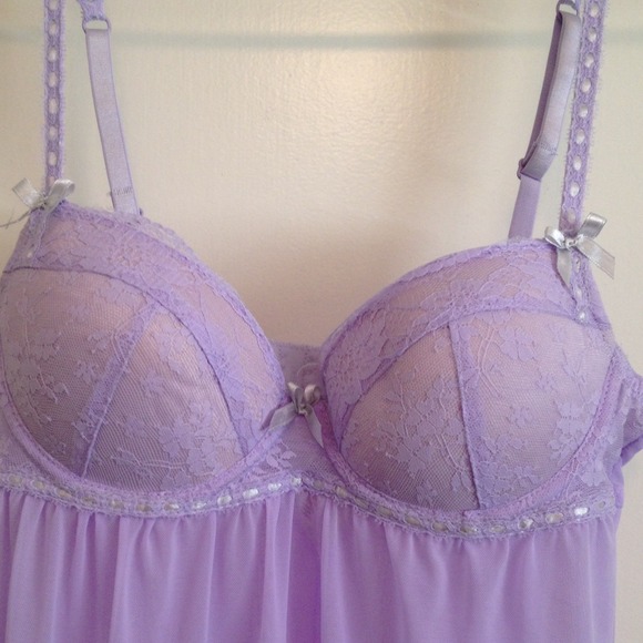 Cute lavender lingerie baby doll!! - Picture 2 of 4