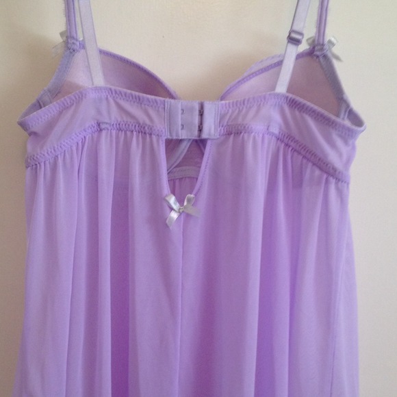 Cute lavender lingerie baby doll!! - Picture 3 of 4