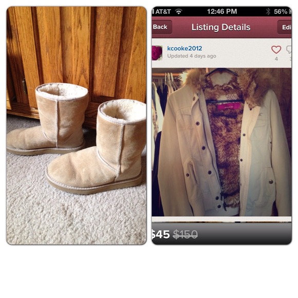 Jacket only. UGGs sold