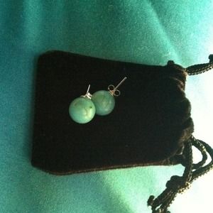 10mm turquoise stud earrings