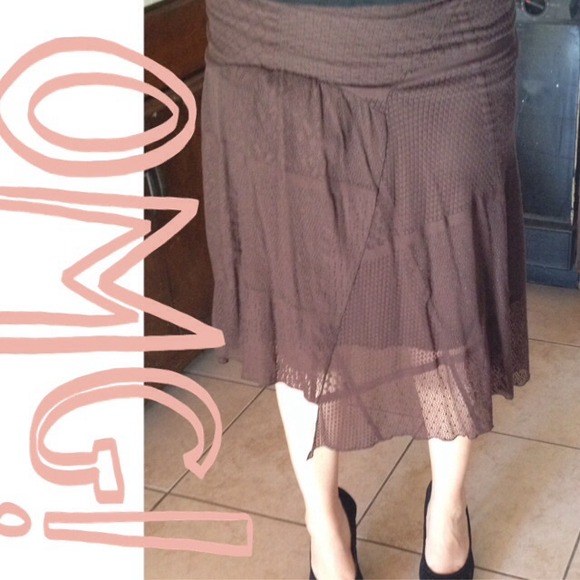 Dark brown skirt