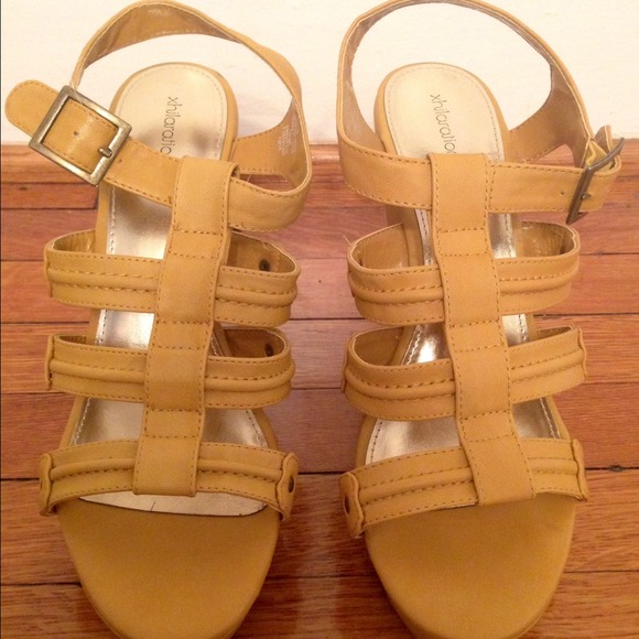 Strappy wedges