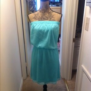Turquoise Strapless Dress!!! New.