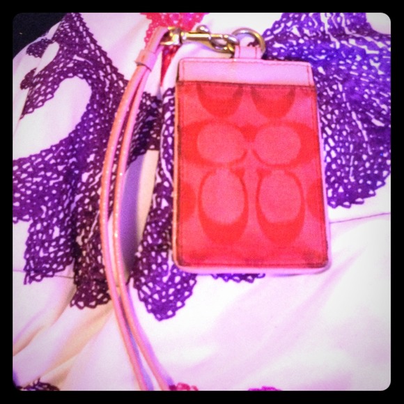 Coral coach lanyard:) sold on ebay