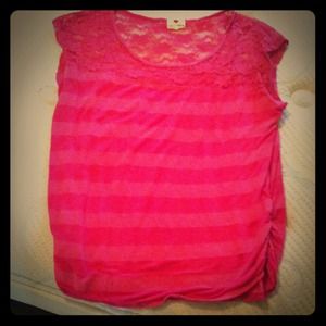 Pink lacy top