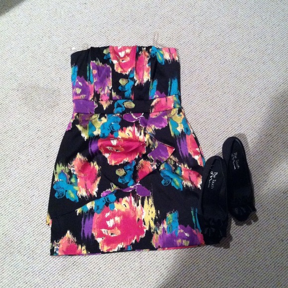 Black Floral Dress!! 👗