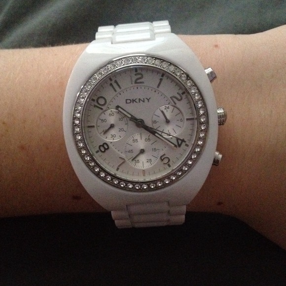 DKNY white watch