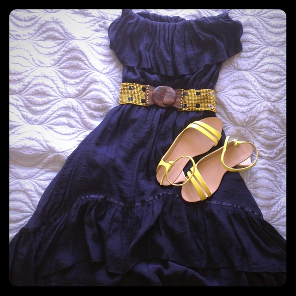 Hi Lo Navy Blue dress.