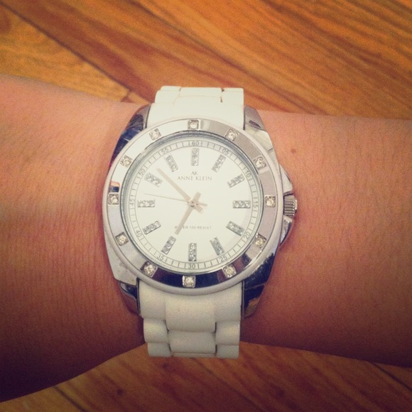Anne Klein white watch