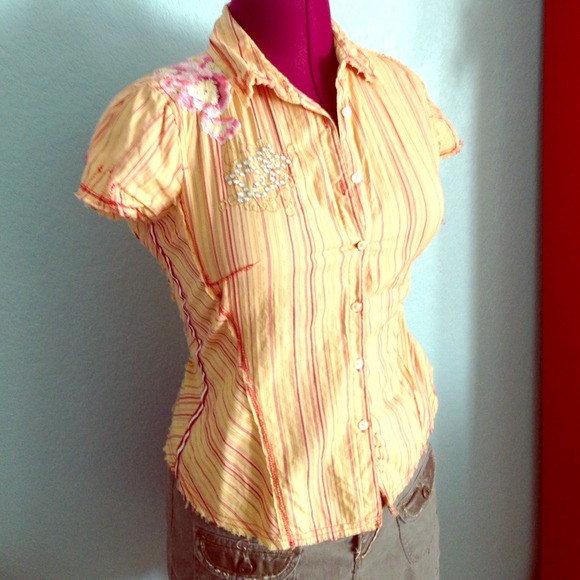 Johnny Was Button up Top