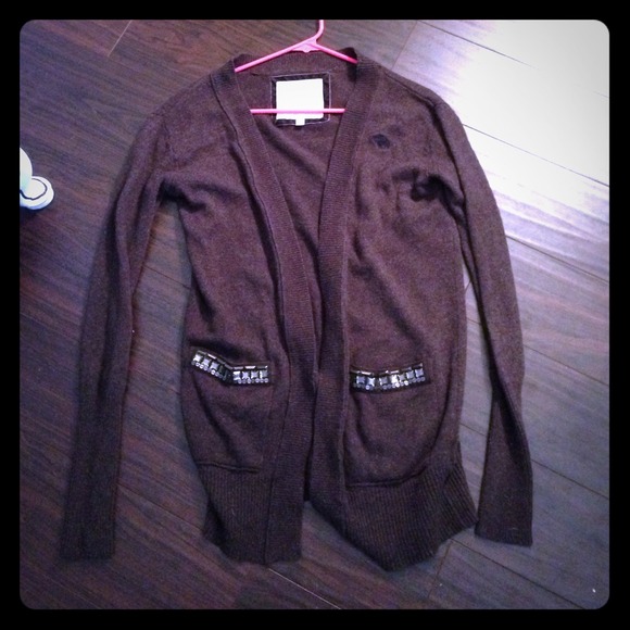 Abercrombie & Finch brown cardigan