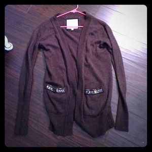 Abercrombie & Finch brown cardigan