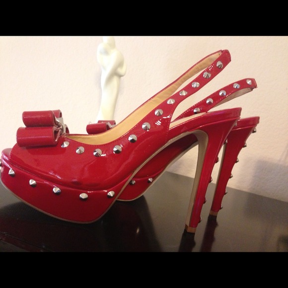 Very Sexy Spiked Red Heels