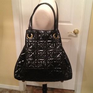 Big Buddha Black Quilted Tote