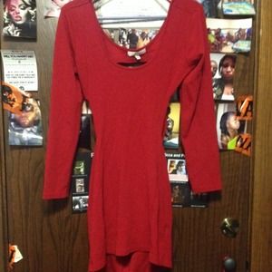 Red ASOS Dress, Backless.