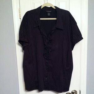 Pinstripe button down shirt