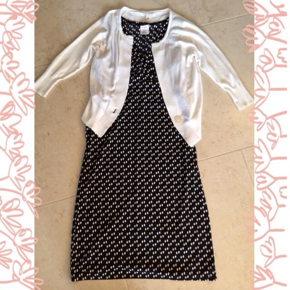 🚫SOLD in Bundle🚫Polka Dot Dress & BR Cardi