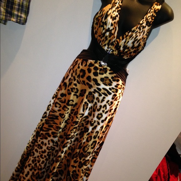 Leopard/cheetah print dress
