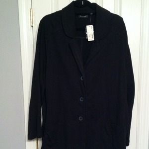 Cotton black blazer