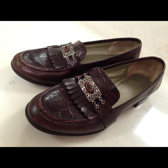 Leather Flat Shoes