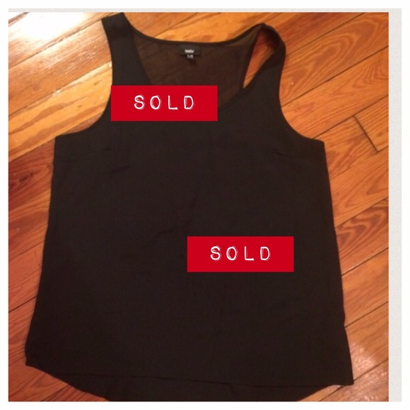 Mossimo black tank. Size L