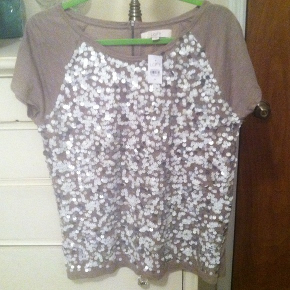 Loft sequin top