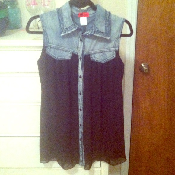 Jean ad black jean top