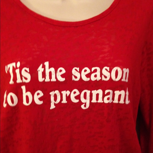 Cute Holiday Maternity Top