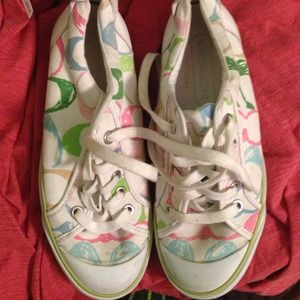 Pastel coach sneakers 6.5 just reduced