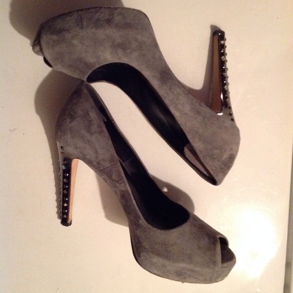 RESERVED-Katia Lombardo grey heels 37