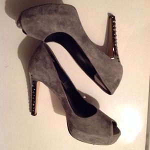 RESERVED-Katia Lombardo grey heels 37