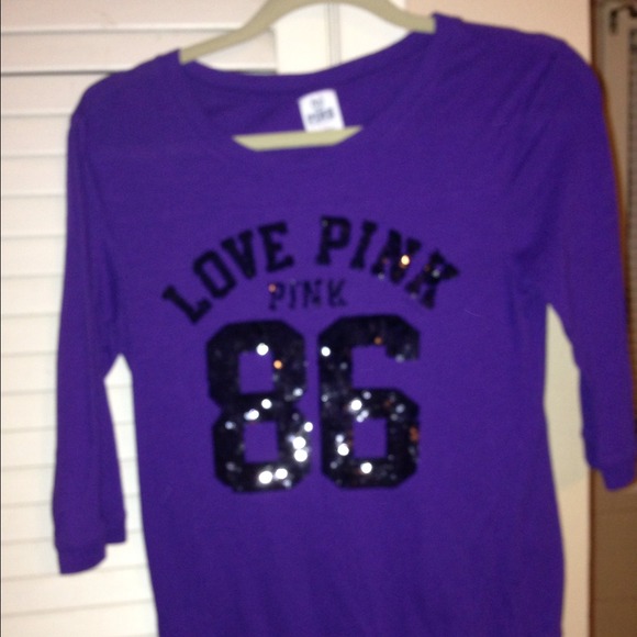 Small Victoria's Secret, Love Pink sequin top