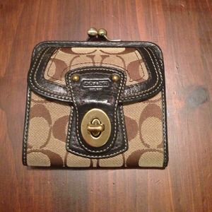 COACH signature wallet
