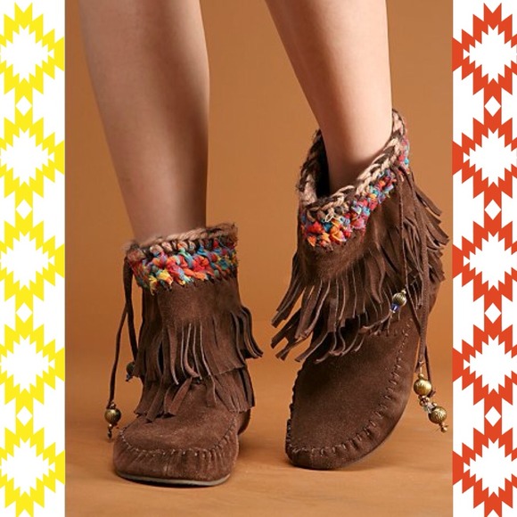 Jeffrey Campbell Boots - RESERVED💋Jeffrey Campbell Fringe Moccasin Boot