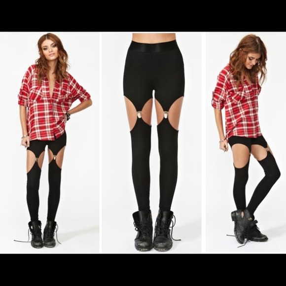 Garter leggings