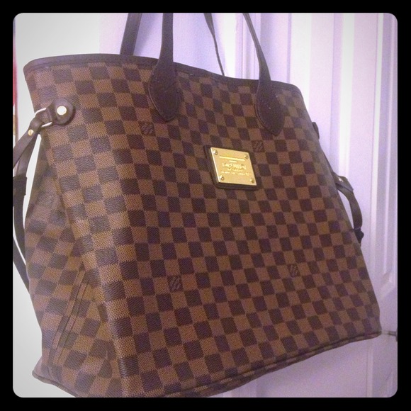 Brown and red inside bag