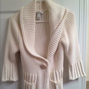 White Store Black Market - White Sweater