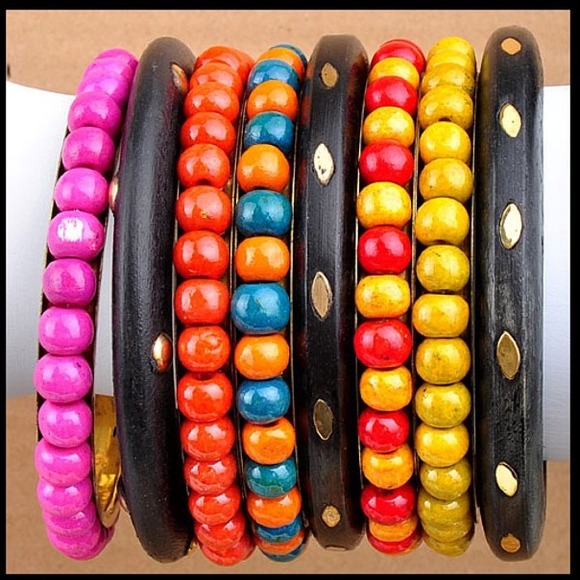 Beaded bangle