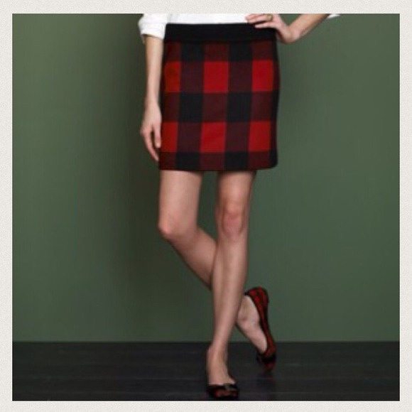 ❌Sold❌J. Crew buffalo plaid skirt