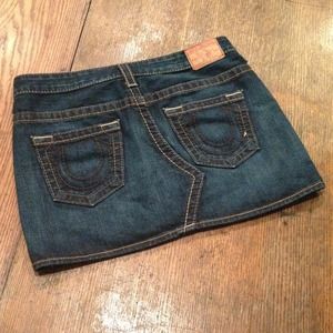 ❌Sold❌True Religion Joey denim mini