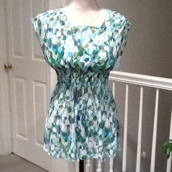 Multiple green colors with teal and white