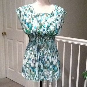 Multiple green colors with teal and white