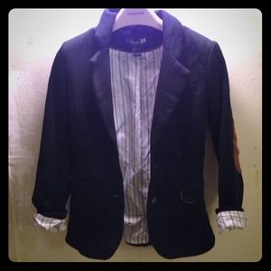 navy blazer w elbow patches sz xs/s
