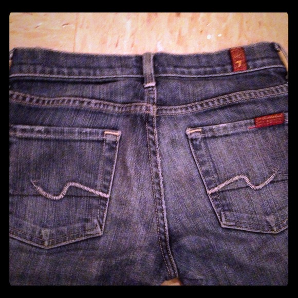 seven for all mankind straight leg jeans sz 24