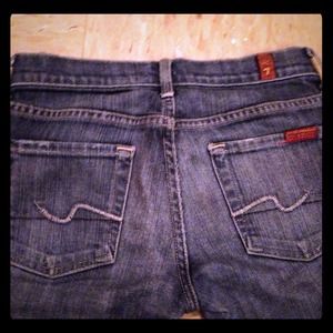 seven for all mankind straight leg jeans sz 24